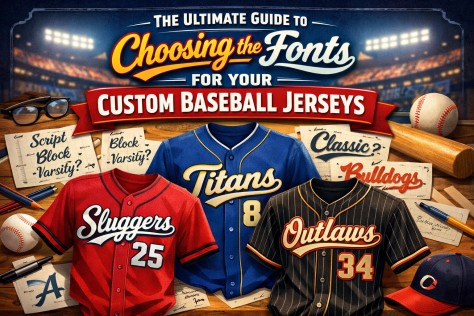Baseball jersey Fonts
