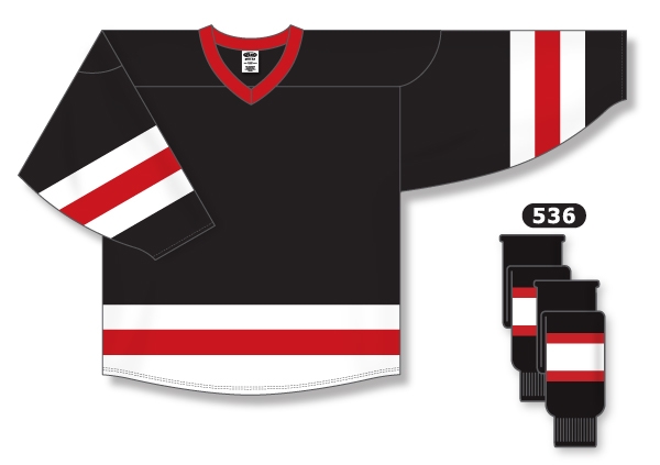Athletic Knit Mesh Tri Color Hockey Jersey | Affordable Uniforms