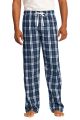 District Youngs Men's Cotton Plaid Flannel Pants With Draw String Cord - DT1800