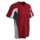CHAMPRO RELIEF V-NECK TRI COLOR POLY KNIT JERSEY 