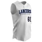 CHAMPRO RELIEVER SLEEVELESS PRO WEIGHT FULL BUTTON BASEBALL JERSEY - BS169