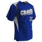 CHAMPRO BULL PEN FULL BUTTON COLOR BLOCK BASEBALL JERSEY - BS33