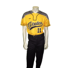 MAXXIM SPORTS CUSTOM SUBLIMATED 2 - BUTTON BASEBALL JERSEY - MAX-DSB400