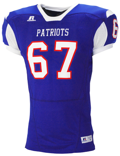 RUSSELL FOOTBALL JERSEY, COLOR BLOCK XC-CLOTH GAME JERSEY-S6793MK