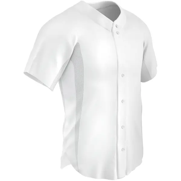 Grand Maillot De Baseball Champro BS16 Blanc Pour Jeune, Taille L, Avec épingle Noire Eb119