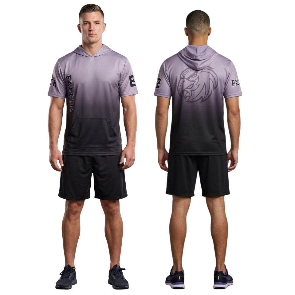 Vollyball Men Half Sleeve Hoodie