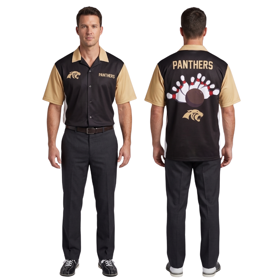 Mens Performance Bowling Polo