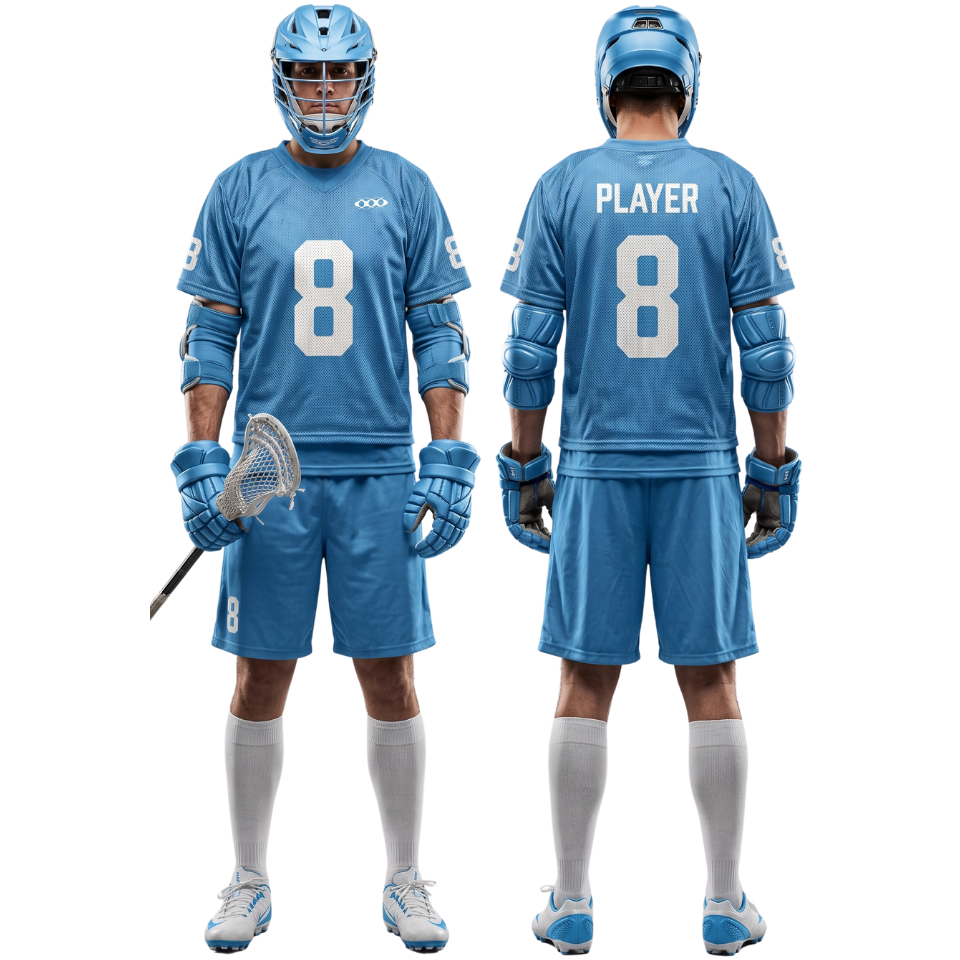 Mens Blue Lacrosse Uniform Set