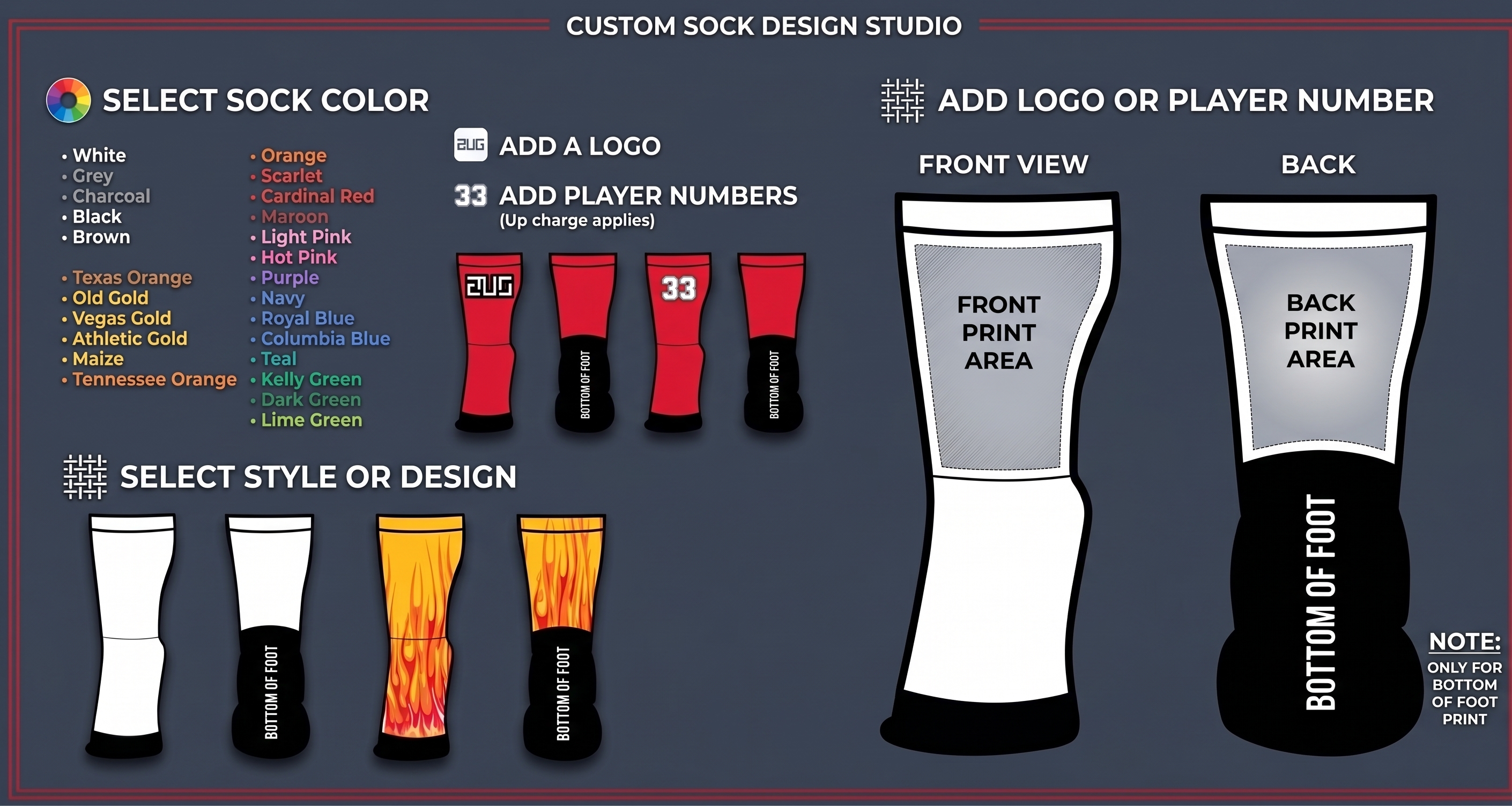  CUSTOM SUBLIMATED SOCKS