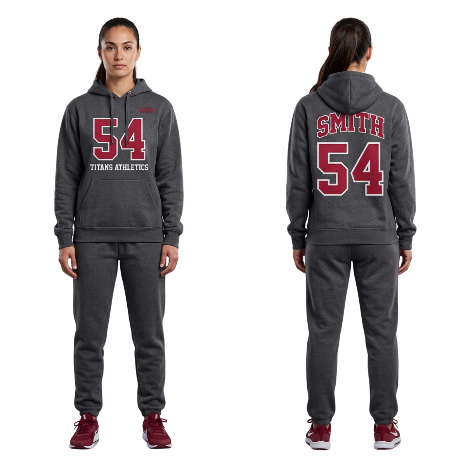 Custom Spiritwear Sublimated Fleece Hoodie