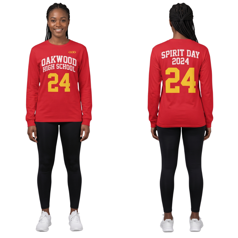 Custom Spiritwear Long Sleeve Shirt