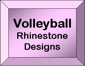 Rhinestone Designs - Volleyball