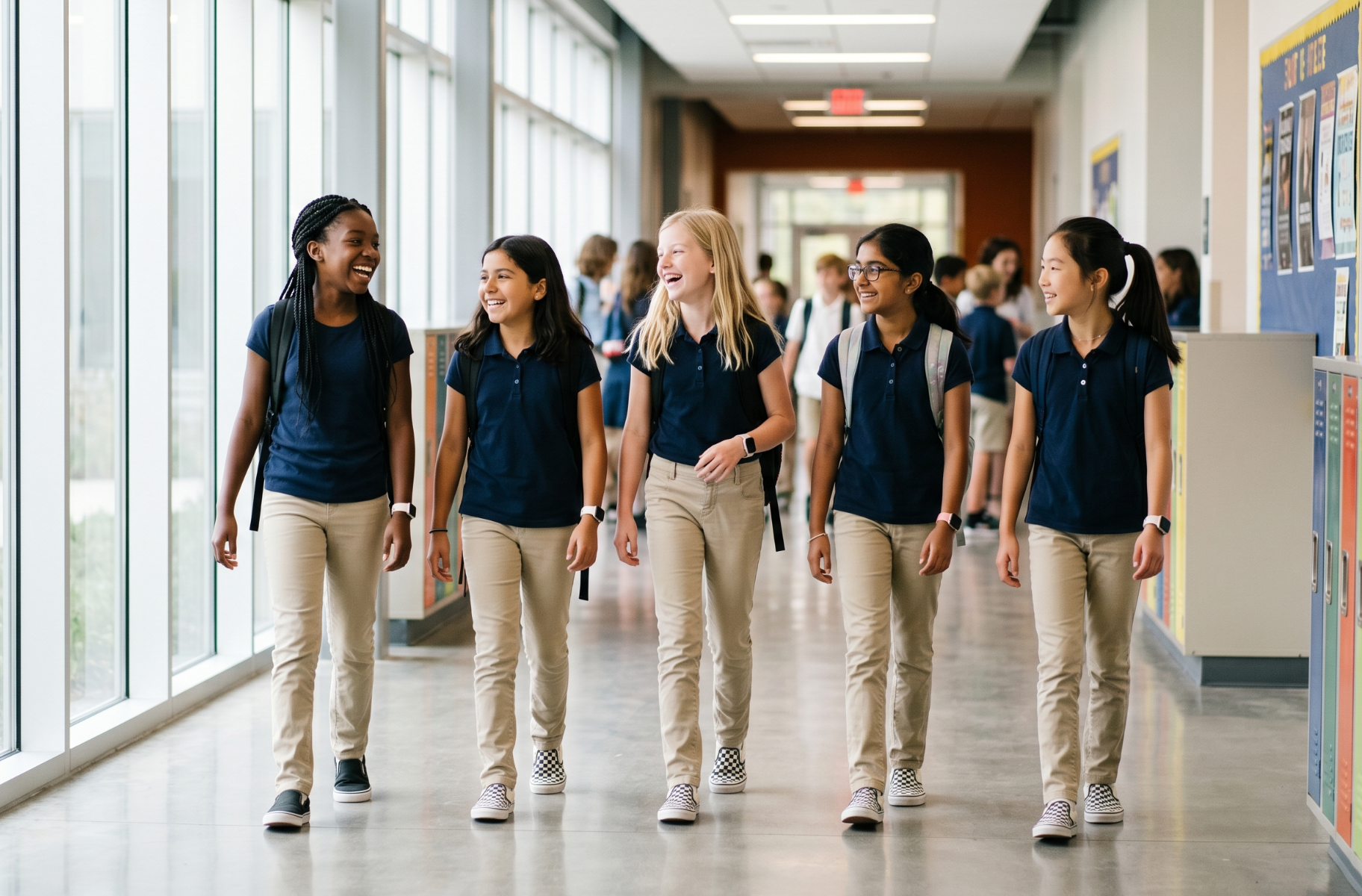 girls uniform pants