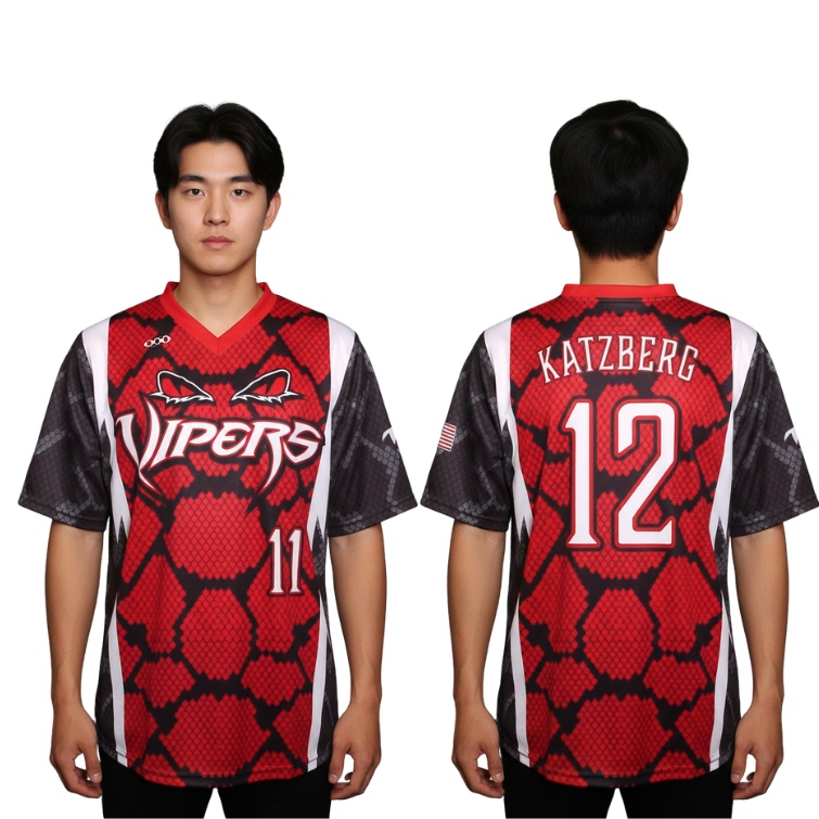 Custom Mens Short Sleeve V-Neck Soccer Jersey