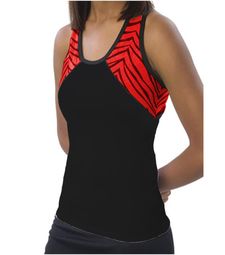 ZEBRA GLITTER TOP WTH X-BACK DESIGN - 7800ZGB / 7700ZGB