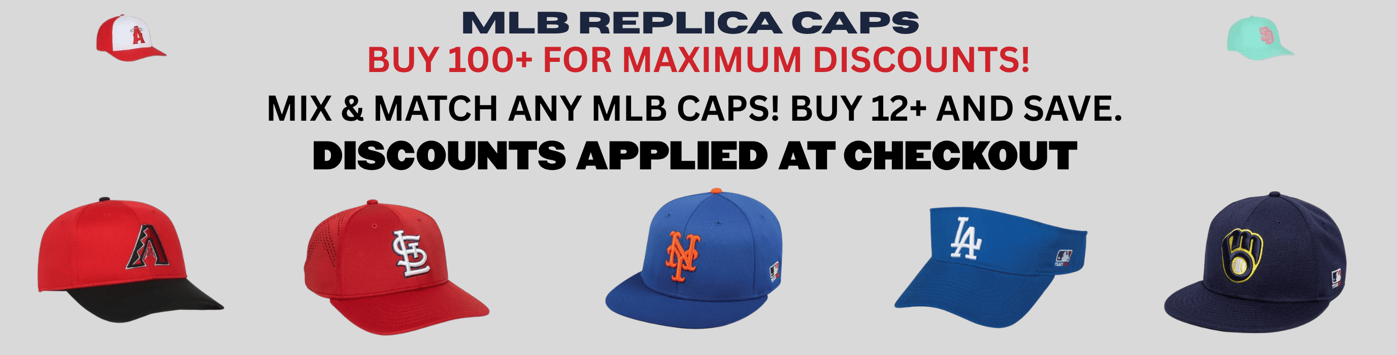 MLB Caps Banner